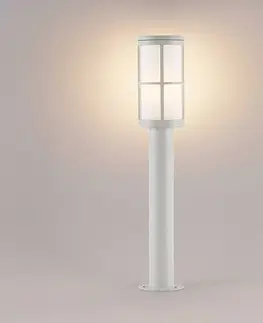 Osvetlenie príjazdovej cesty Lucande Lucande Kelini chodníková lampa, 65 cm, biela