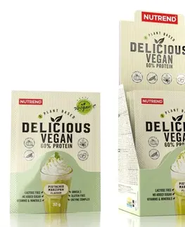 Vegánske proteíny Delicious Vegan 60 % Protein - Nutrend  450 g Pistachio+Marzipan