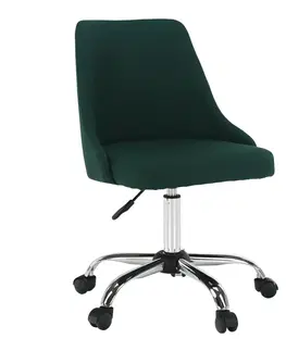 Kancelárske kreslá Kancelárska stolička, smaragdová/chróm, EDIZ