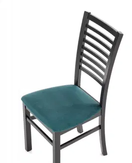 Jedálenské stoličky a kreslá Jedálenská stolička GERARD 6 Halmar Tmavo zelená