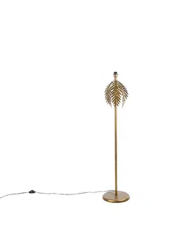 Stojace lampy Vintage stojaca lampa zlatá - Botanica