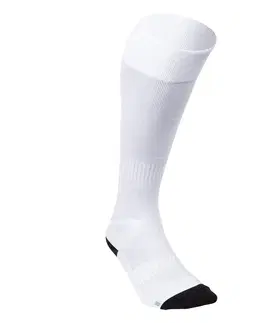 hokej Ponožky FH900 pre dospelých na pozemný hokej vysokej intenzity biele