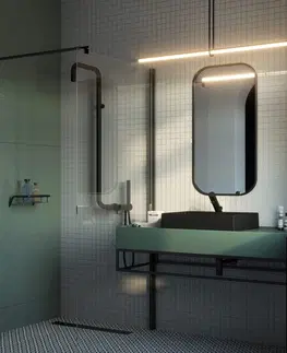 Sprchy a sprchové panely DEANTE - Silia čierna Sprchový stĺp, so sprchovou batériou NQS_N4XM