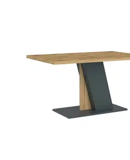 Jedálenské stoly TORIS jedálenský stôl, antracit / dub Wotan