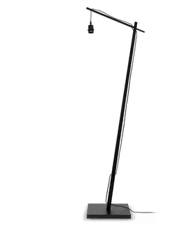 Stojacie lampy Good & Mojo GOOD & MOJO Bali stojaca lampa rám čierna Ø 60 cm