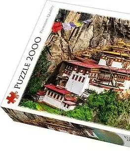 Hračky puzzle TREFL - Puzzle Tigrie hniezdo v Bhutane 2000