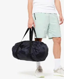 batohy Skladacia taška na fitnes 30 l tmavomodrá