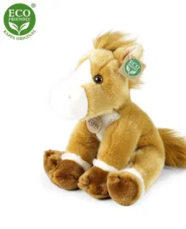 Plyšové hračky RAPPA - Plyšový kôň sediaci 30 cm ECO FRIENDLY