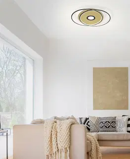 SmartHome stropné svietidlá Q-Smart-Home Paul Neuhaus Q-AMIRA stropné LED ovál, čierne