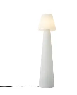 Vonkajsie osvetlenie Dizajnové vonkajšie stojace svietidlo biele IP44 - Katrijn