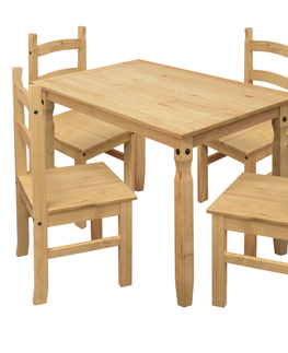 Jedálenské sety Jedálenský stôl 16116 + 4 stoličky 1627 CORONA 2