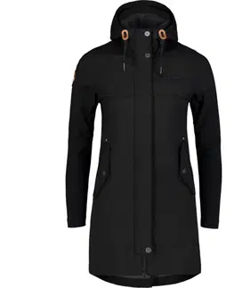 Dámske bundy a kabáty Dámsky jarný softshellový kabát Nordblanc Wrapped čierny NBSSL7612_CRN 34