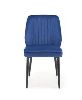 Jedálenské stoličky HALMAR K432 jedálenská stolička granátová / čierna