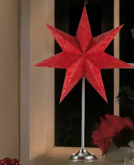 Vianočné svetelné hviezdy Markslöjd Stolná lampa Hviezda Aratorp červená 45 x 64 cm