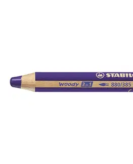 Hračky STABILO - Pastelka woody 3 in 1 violet