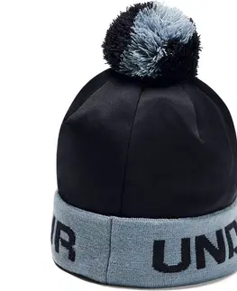 Zimné čiapky Chlapčenská čiapka Under Armour Boy's Gametime Pom Beanie Black - OSFA