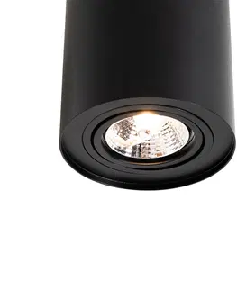 Bodove svetla Moderné stropné bodové svietidlo čierne otočné a sklopné AR70 - Rondoo Up