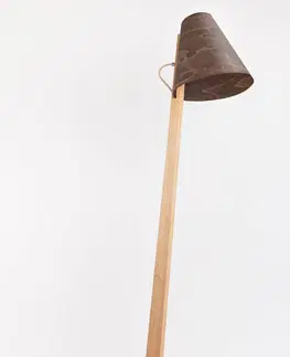 Stojacie lampy Almut von Wildheim ALMUT 1411 stojaca lampa zakrivená Ø 30 cm orech