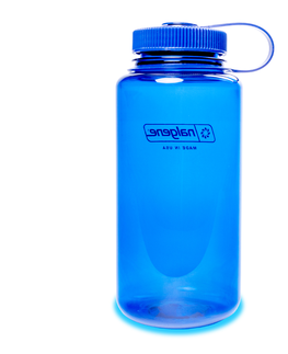 Fľaše na pitie Outdoorová fľaša NALGENE Wide Mouth Sustain 1l Gray w/Blue Cap