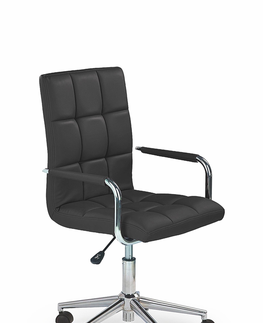 Kancelárske stoličky HALMAR Gonzo 2 kancelárske kreslo s podrúčkami čierna / chróm