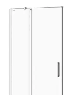 Sprchovacie kúty CERSANIT - Kyvné dvere s pevným poľom MODUO 90x195, ľavé, číre sklo S162-005