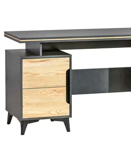 Moderné kancelárske stoly Písací stôl Gappa GA12 horský popol / freska
