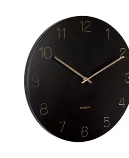 Hodiny Karlsson 5762BK dizajnové nástenné hodiny, pr. 40 cm