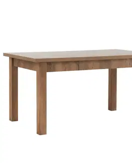 Jedálenské stoly Jedálenský stôl, rozkladací, dub lefkas tmavý, 160-203x90 cm, MONTANA STW