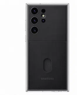 Puzdrá na mobilné telefóny Zadný kryt Frame Cover pre Samsung Galaxy S23 Ultra, čierna EF-MS918CBEGWW