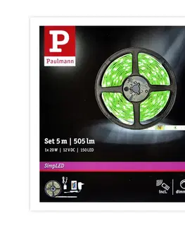 LED osvětlení Paulmann Paulmann 78978 - LED RGB/20W Stmievateľný pásik SIMPLED 5m 230V + DO 