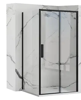 Sprchovacie kúty REA/S - Sprchový kút s posuvnými dverami Rapid Slide 120 a pevnou stenou 100 KPL-09861
