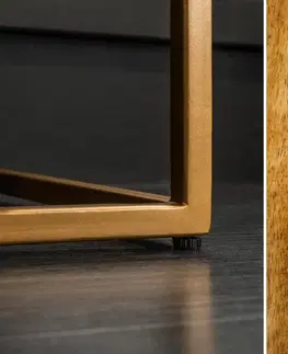 Komody LuxD Dizajnová komoda Armani, 160 cm, mango / achát