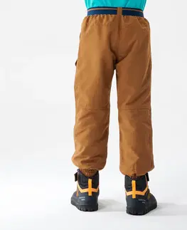 nohavice Detské turistické nohavice SH100 hrejivé a vodoodolné 2-6 rokov