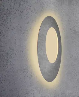 Nástenné svietidlá Escale Escale Blade Open nástenné LED, betón, Ø 79 cm