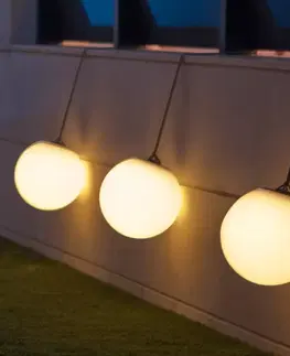 Vonkajšie dekoratívne svietidlá Newgarden Dekoratívne svetlo Newgarden Norai LED s dobíjacou batériou, sivé