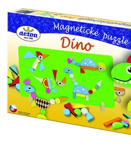 Hračky puzzle DETOA - Magnetické Puzzle Dino