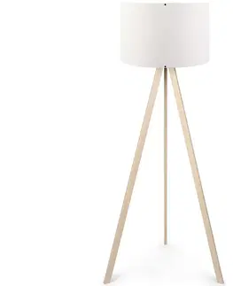 Lampy  Stojacia lampa AYD 1xE27/60W/230V biela/béžová 