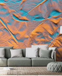 Tapety príroda Tapeta textúra listov v piesku