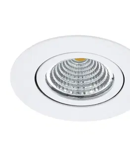 Zapustené svietidlá EGLO Zapustené LED Saliceto okrúhle otočné 4 000K biela
