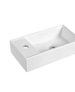 Kúpeľňový nábytok MEREO - Vigo, kúpeľňová skrinka s keramickým umývadlom, 41 cm, bílá CN340