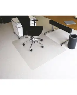 Podložky pod stoličky KONDELA Ellie New Typ 3 podlahová ochranná podložka 100x140 cm transparentná
