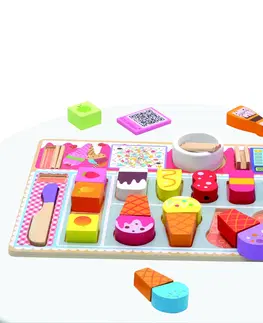 Drevené hračky Bino 3D Puzzle, zmrzlinárstvo