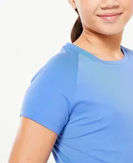 nohavice Dievčenské priedušné tričko S500 modré