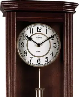 Hodiny Drevené nástenné hodiny s kyvadlom MPM E05.3892.54, 62cm
