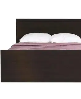 Dvojlôžkové postele Posteľ Finezja F10 160 čokoládová sonoma