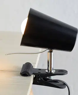 Stolové lampy s klipom Spot-Light Čierna upínacia lampa Clampspots moderný vzhľad