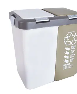 Odpadkové koše Odpadkový kôš DUO na triedenie odpadu