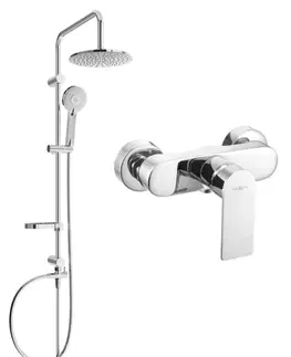 Sprchy a sprchové panely MEXEN/S - Carl sprchový stĺp vrátane sprchovej batérie Royo, chróm 72240240-00