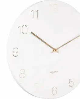 Hodiny Karlsson 5762WH dizajnové nástenné hodiny, pr. 40 cm