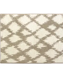 Koberce a koberčeky KONDELA Libar koberec 133x190 cm krémová / biela